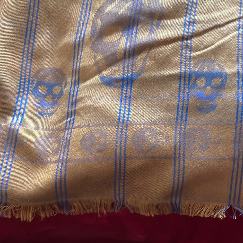 Alexander McQueen printed ☠️skulls stole ☠️